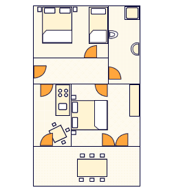 Schema essenziale dell'appartamento - 1 - A1