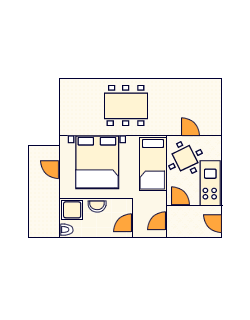 Tlocrt apartmana - 3 - A3